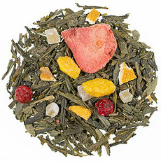 Grner Tee Harmonie mit Krutern und Fruchtstcken - 500g