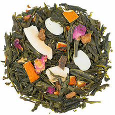 Grner Tee Winter mit Krutern und Fruchtstcken, aromatisiert - 250g